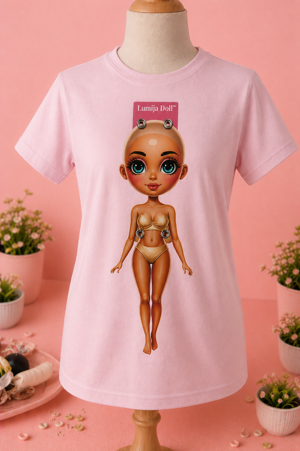 T2P - Soft Pink majica s kratkimi rokavi za Lumija Doll