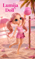 ST1 – Lumija Doll™ poletna brisača – Pink Beach Edition