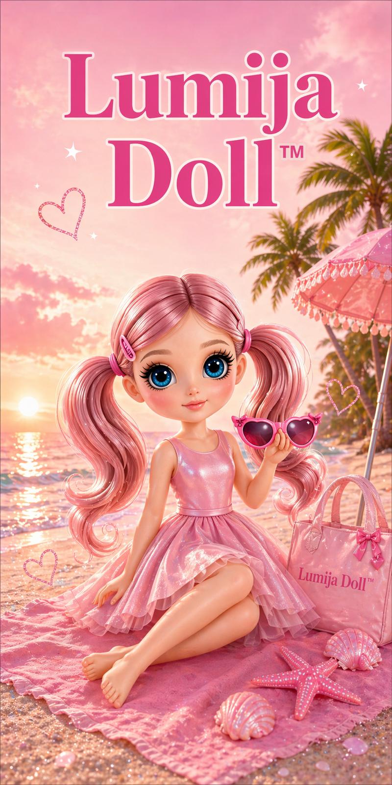 ST3 – Lumija Doll™ Summer Towel – Sunset Glam Edition