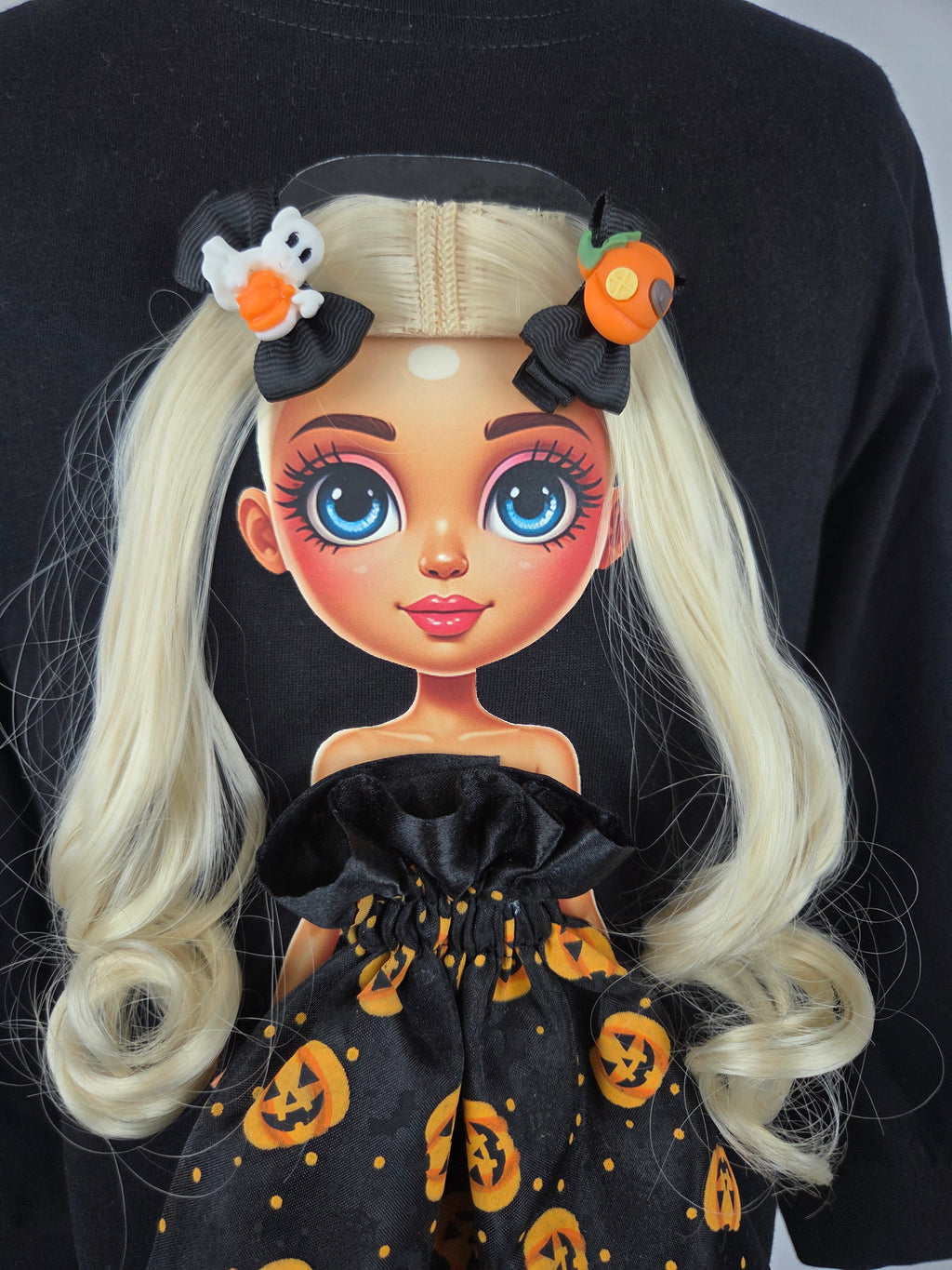 D61 Pumpkin Magic – detajl zgornjega dela in vzorca bučk.